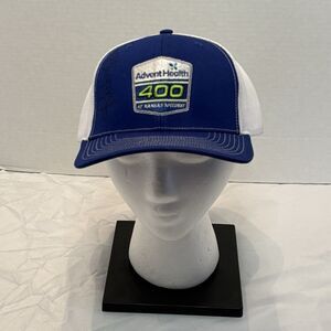 Advent Health 400 Kansas Speedway Hat Autographed By Richard Petty